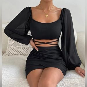 black simple dress